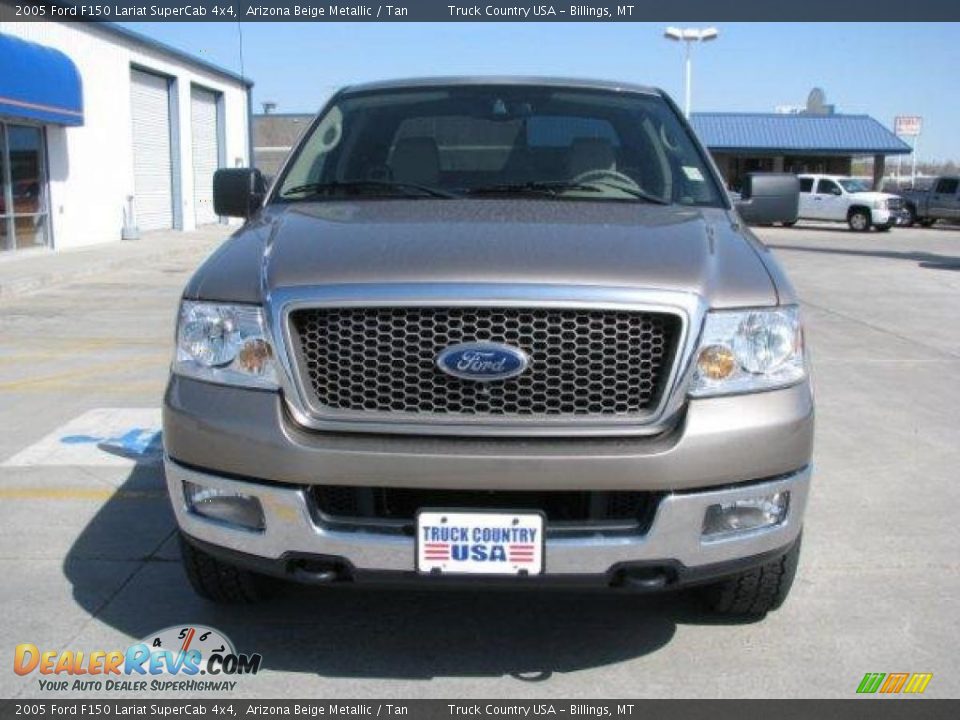 2005 Ford F150 Lariat SuperCab 4x4 Arizona Beige Metallic / Tan Photo #9