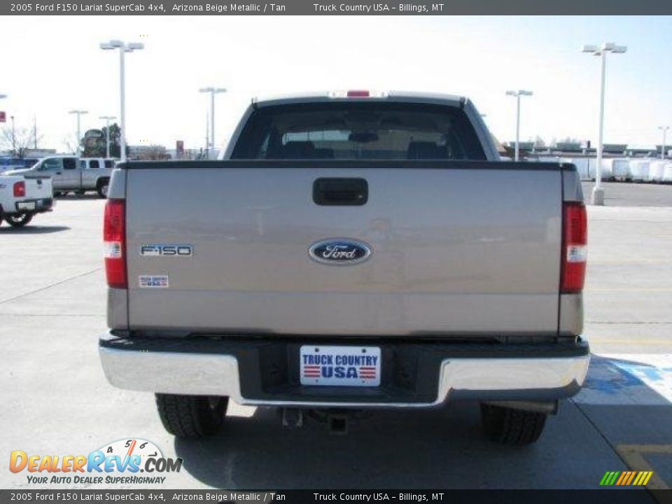 2005 Ford F150 Lariat SuperCab 4x4 Arizona Beige Metallic / Tan Photo #13