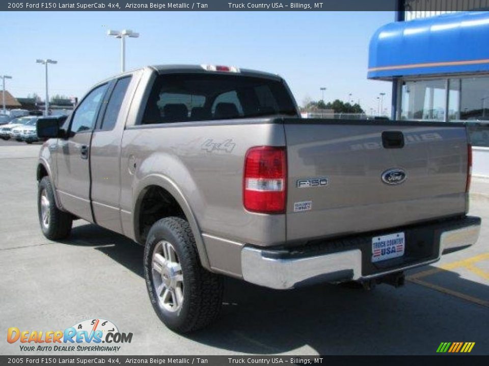 2005 Ford F150 Lariat SuperCab 4x4 Arizona Beige Metallic / Tan Photo #14