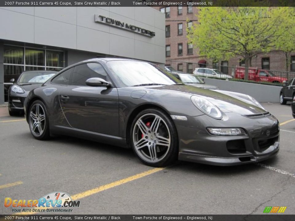 2007 Porsche 911 Carrera 4S Coupe Slate Grey Metallic / Black Photo #5