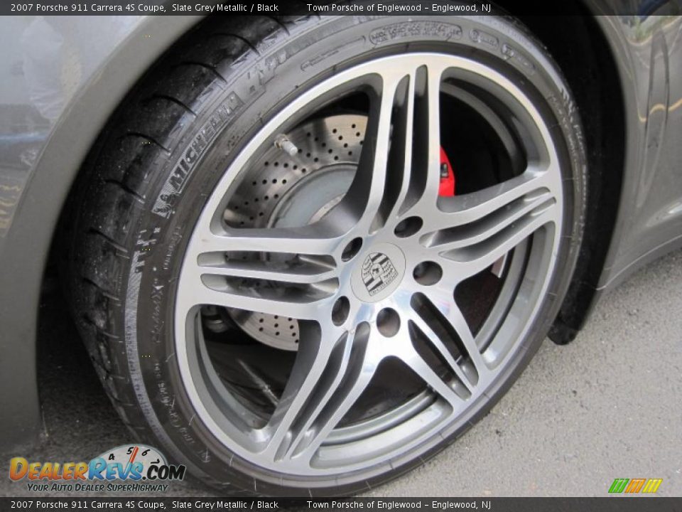2007 Porsche 911 Carrera 4S Coupe Slate Grey Metallic / Black Photo #10