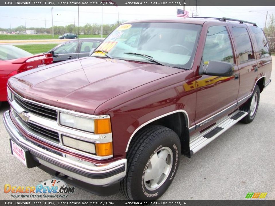 1998 Chevrolet Tahoe LT 4x4 Dark Carmine Red Metallic / Gray Photo #1