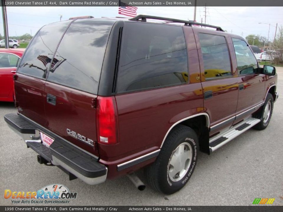 1998 Chevrolet Tahoe LT 4x4 Dark Carmine Red Metallic / Gray Photo #5