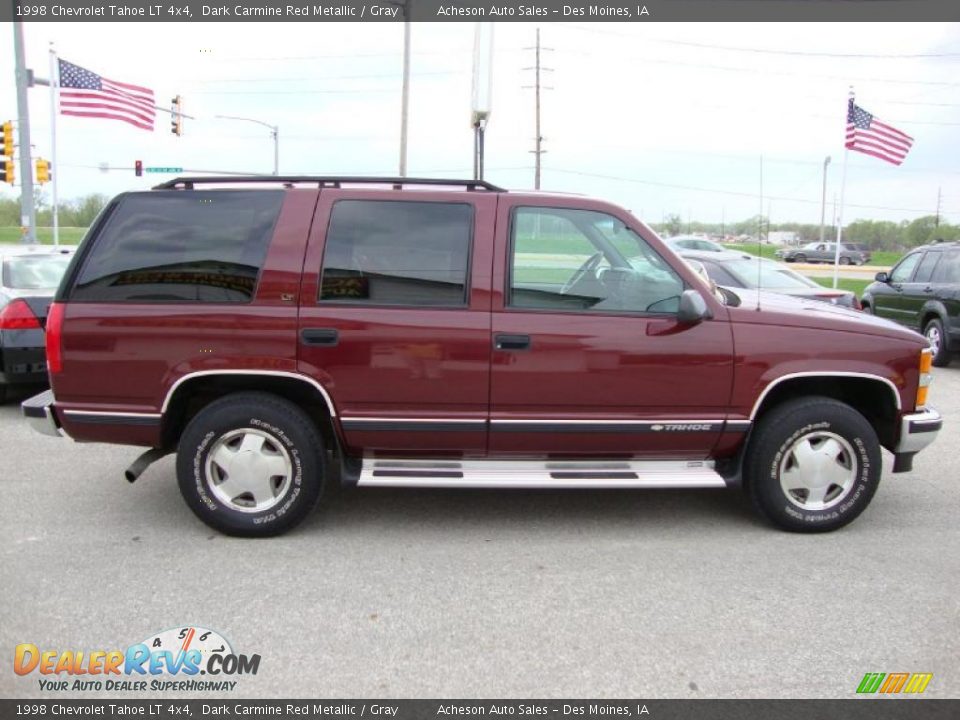 1998 Chevrolet Tahoe LT 4x4 Dark Carmine Red Metallic / Gray Photo #6