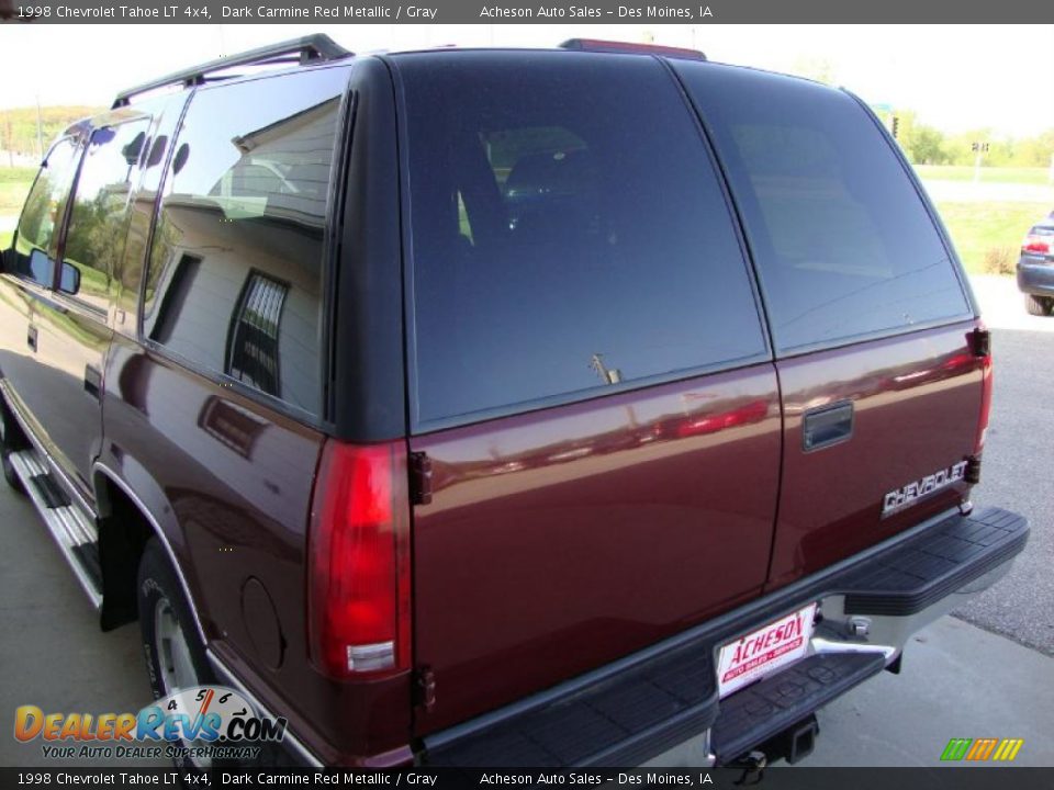 1998 Chevrolet Tahoe LT 4x4 Dark Carmine Red Metallic / Gray Photo #27