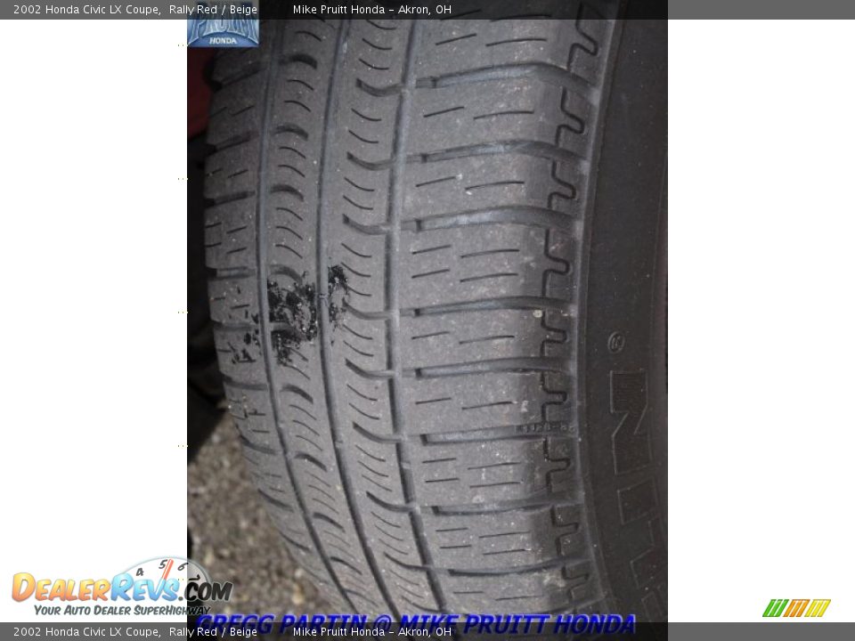 2002 Honda Civic LX Coupe Rally Red / Beige Photo #23