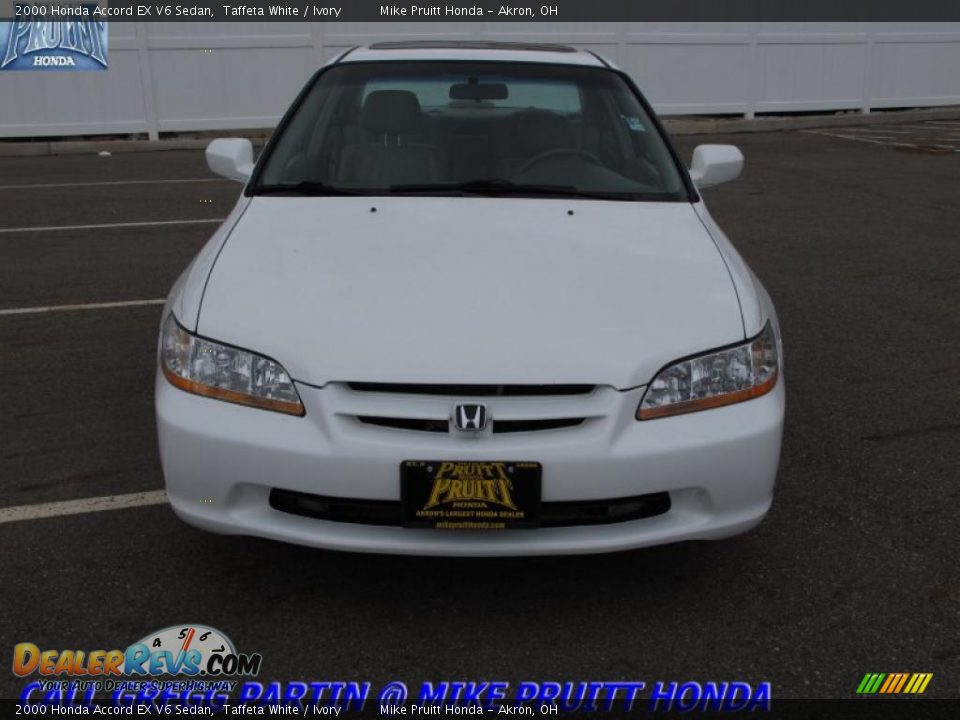 2000 Honda Accord EX V6 Sedan Taffeta White / Ivory Photo #4