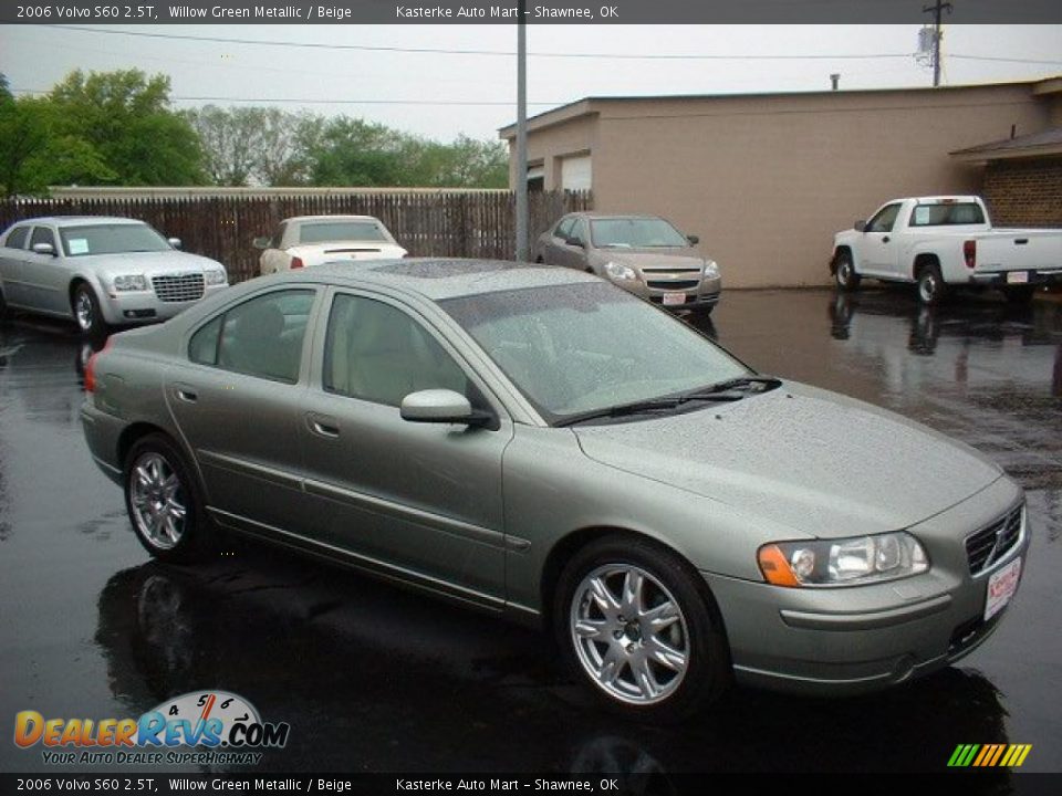 2006 Volvo S60 2.5T Willow Green Metallic / Beige Photo #3