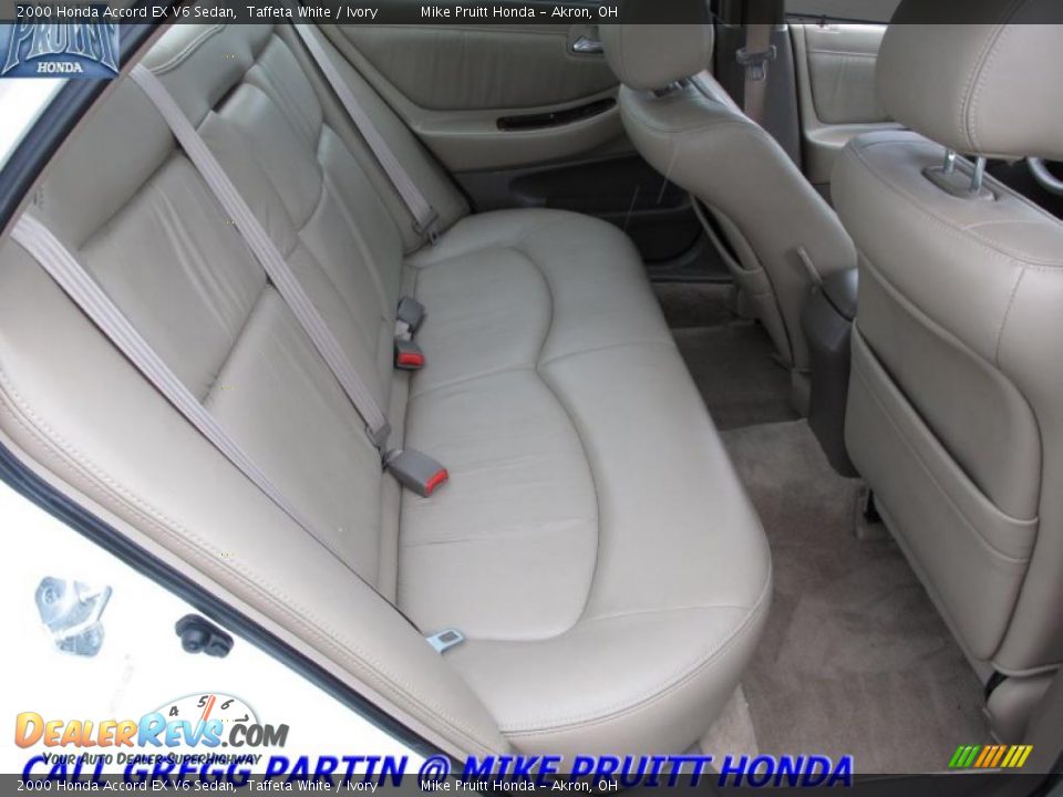 2000 Honda Accord EX V6 Sedan Taffeta White / Ivory Photo #13