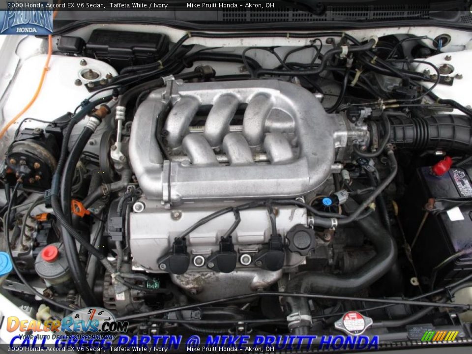 2000 Honda Accord EX V6 Sedan Taffeta White / Ivory Photo #23