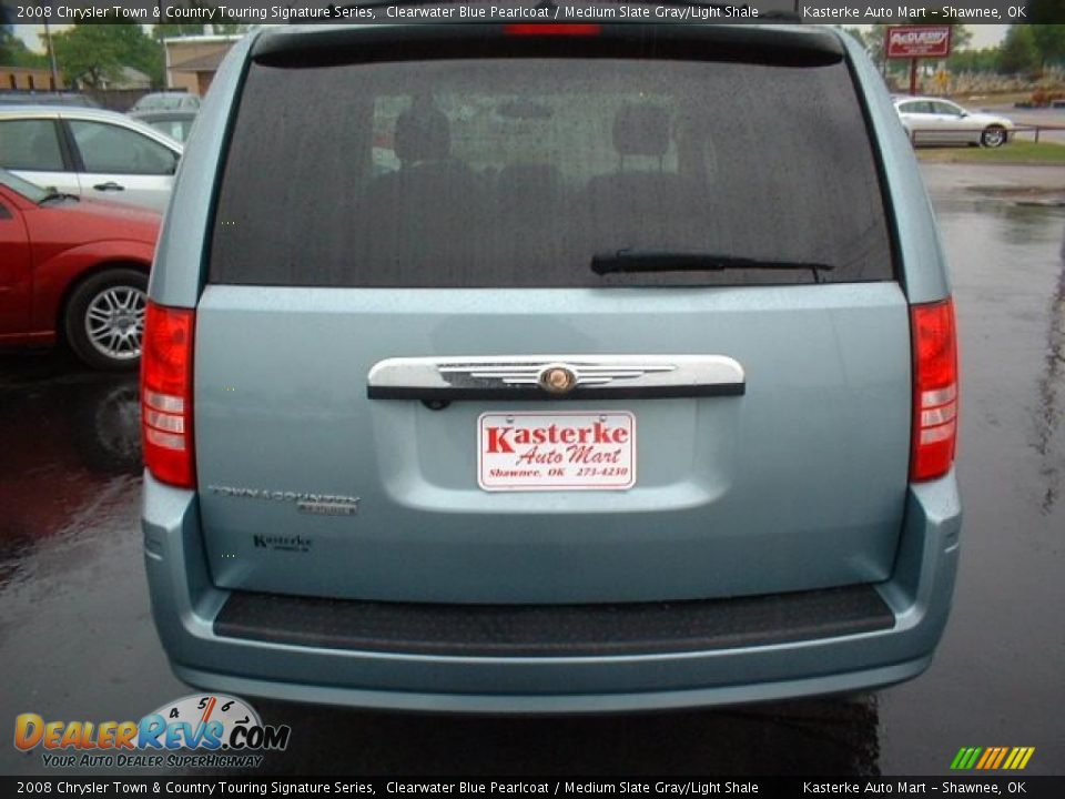 2008 Chrysler Town & Country Touring Signature Series Clearwater Blue Pearlcoat / Medium Slate Gray/Light Shale Photo #6