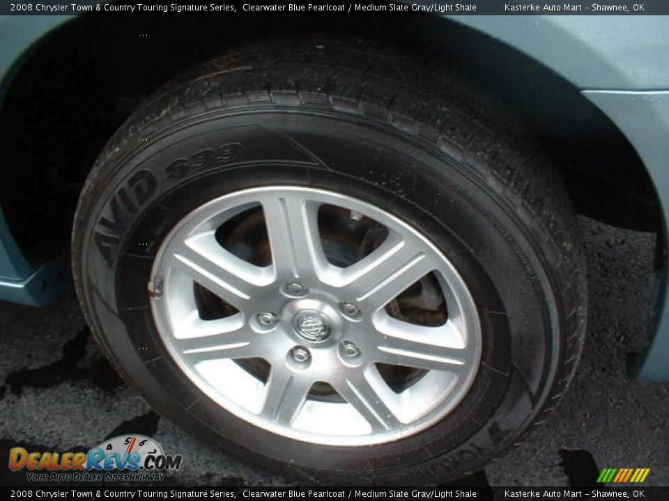 2008 Chrysler Town & Country Touring Signature Series Clearwater Blue Pearlcoat / Medium Slate Gray/Light Shale Photo #8