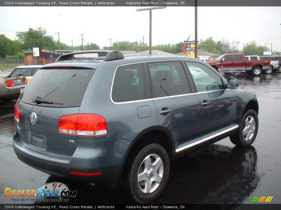 2004 Volkswagen Touareg V6 Reed Green Metallic / Anthracite Photo #4