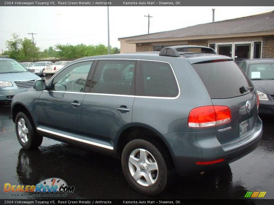 2004 Volkswagen Touareg V6 Reed Green Metallic / Anthracite Photo #6