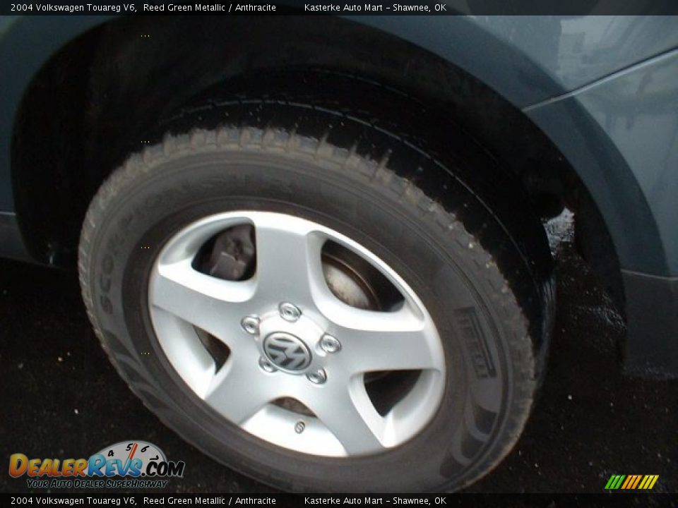 2004 Volkswagen Touareg V6 Reed Green Metallic / Anthracite Photo #7