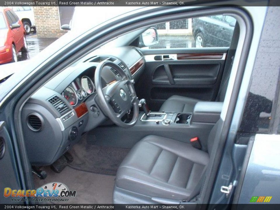 2004 Volkswagen Touareg V6 Reed Green Metallic / Anthracite Photo #8
