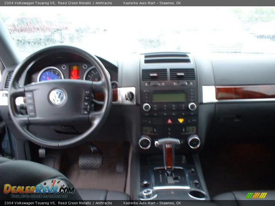 2004 Volkswagen Touareg V6 Reed Green Metallic / Anthracite Photo #12