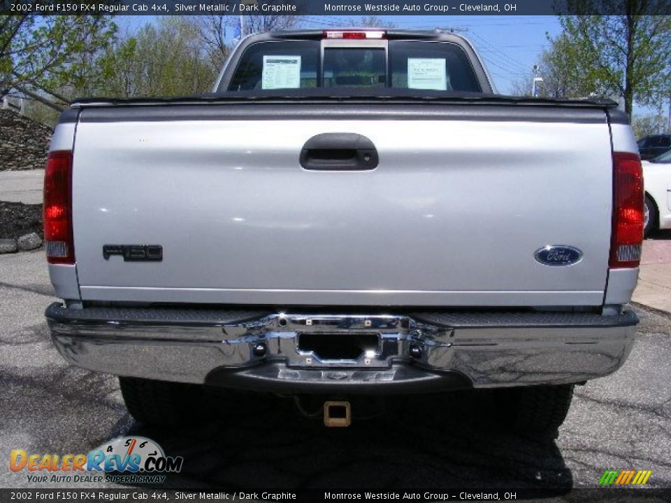 2002 Ford F150 FX4 Regular Cab 4x4 Silver Metallic / Dark Graphite Photo #4