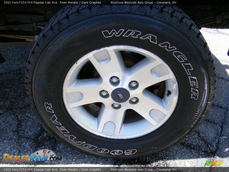 2002 Ford F150 FX4 Regular Cab 4x4 Silver Metallic / Dark Graphite Photo #24