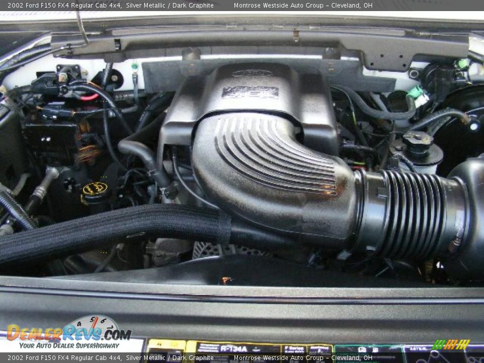 2002 Ford F150 FX4 Regular Cab 4x4 Silver Metallic / Dark Graphite Photo #27