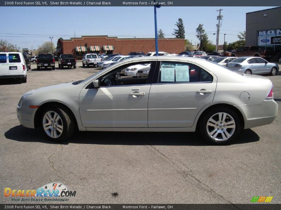 2008 Ford Fusion SEL V6 Silver Birch Metallic / Charcoal Black Photo #2