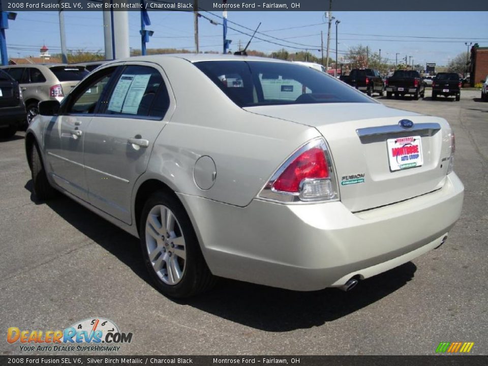 2008 Ford Fusion SEL V6 Silver Birch Metallic / Charcoal Black Photo #3