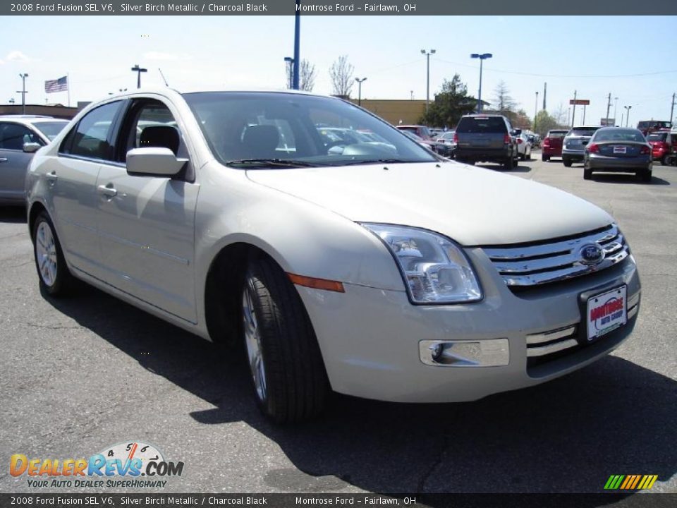 2008 Ford Fusion SEL V6 Silver Birch Metallic / Charcoal Black Photo #7