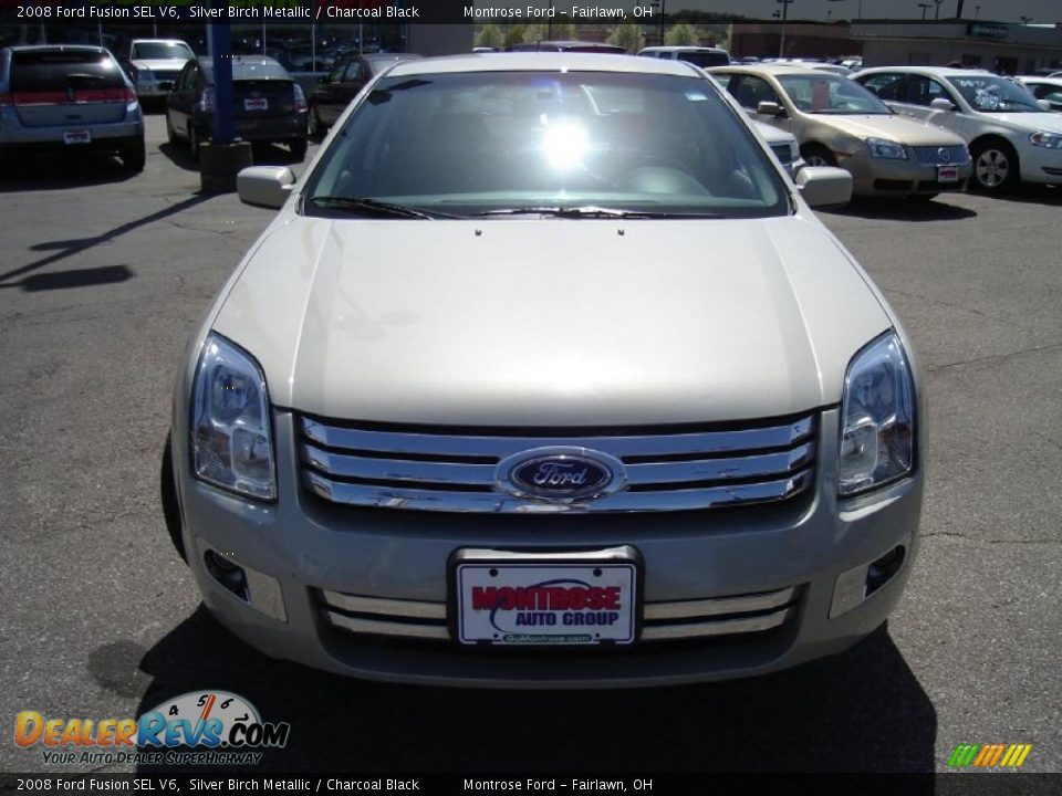 2008 Ford Fusion SEL V6 Silver Birch Metallic / Charcoal Black Photo #8
