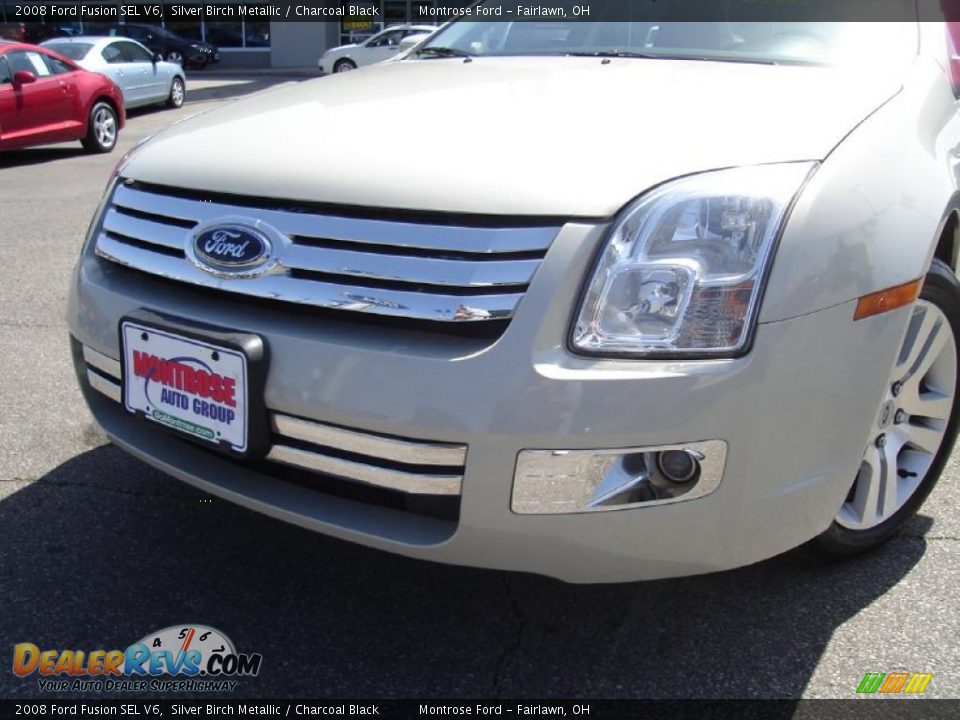 2008 Ford Fusion SEL V6 Silver Birch Metallic / Charcoal Black Photo #9