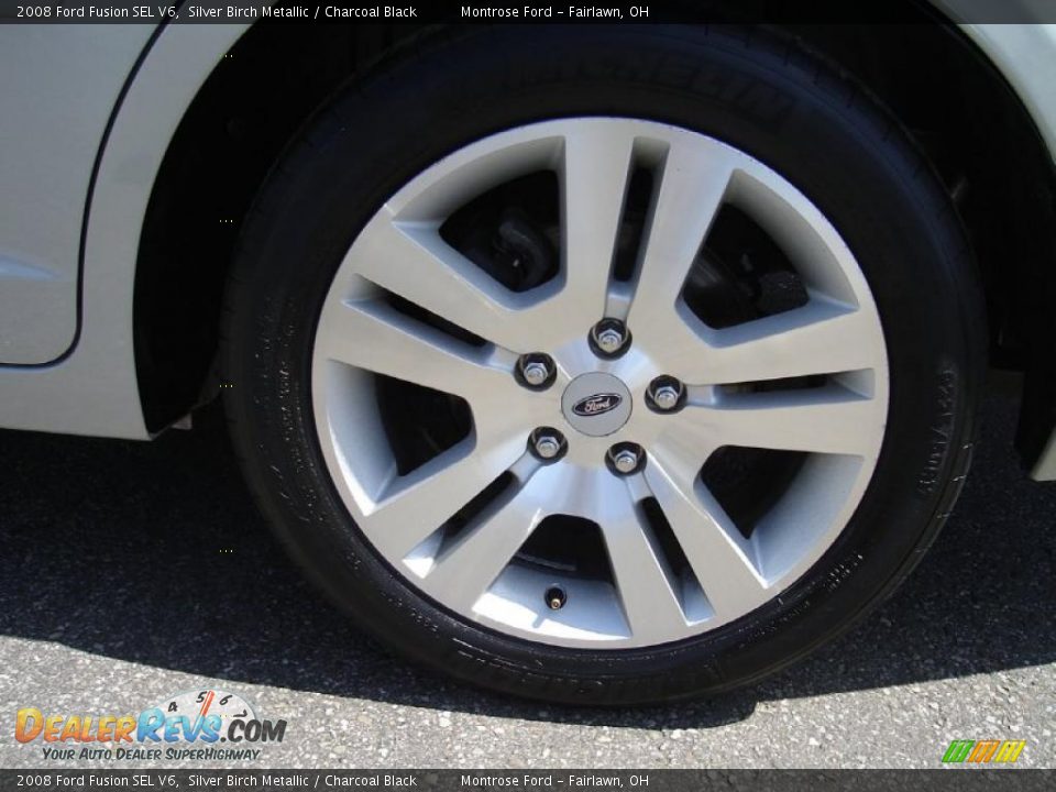 2008 Ford Fusion SEL V6 Silver Birch Metallic / Charcoal Black Photo #11
