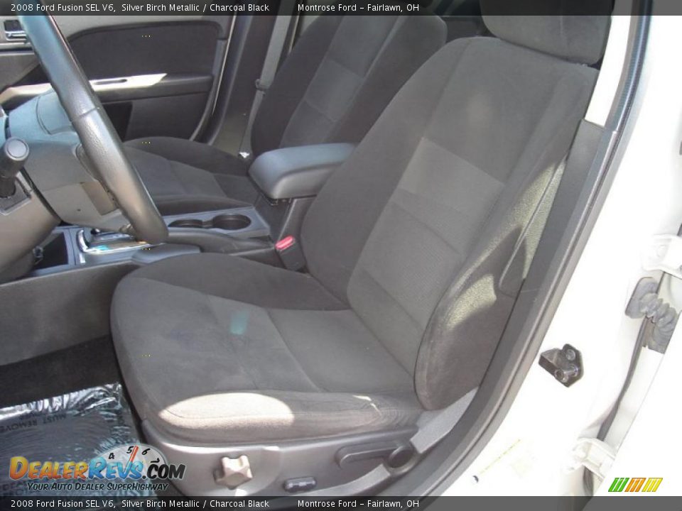 2008 Ford Fusion SEL V6 Silver Birch Metallic / Charcoal Black Photo #12