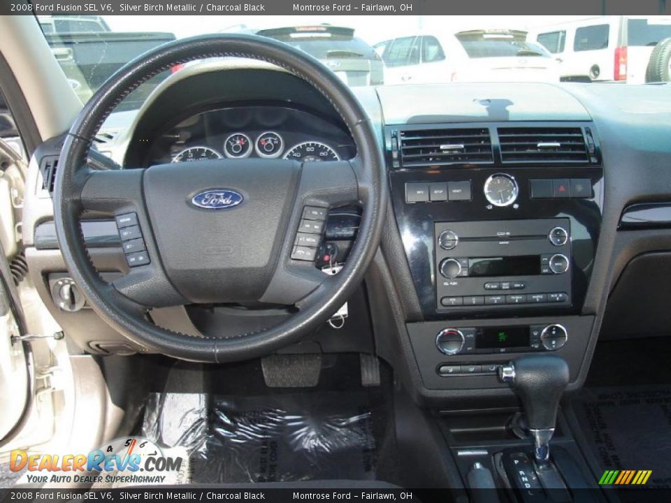 2008 Ford Fusion SEL V6 Silver Birch Metallic / Charcoal Black Photo #16