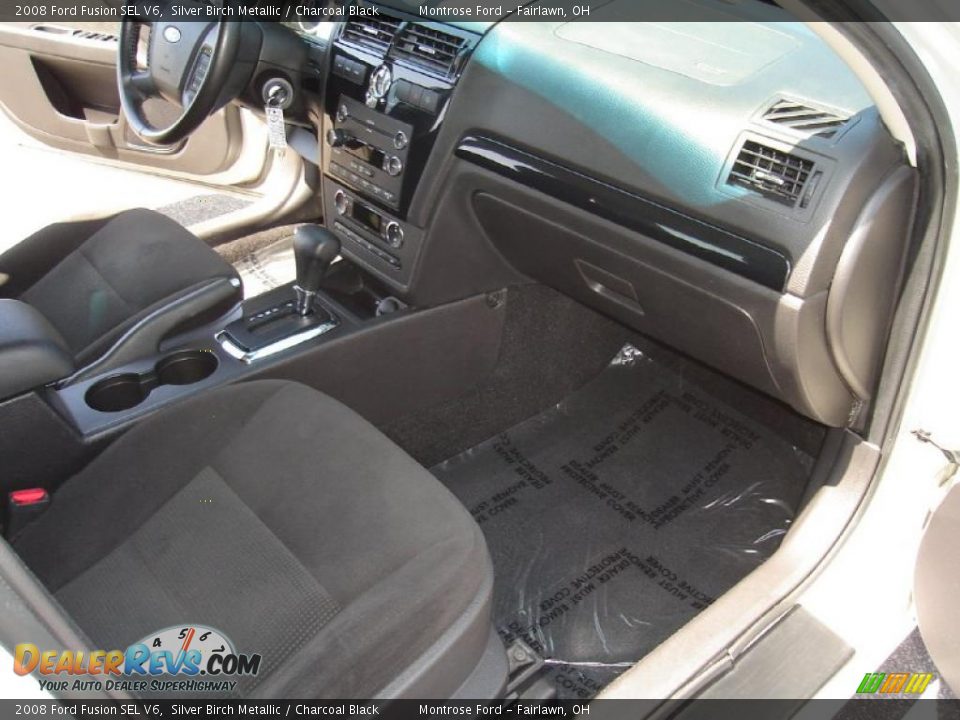 2008 Ford Fusion SEL V6 Silver Birch Metallic / Charcoal Black Photo #19