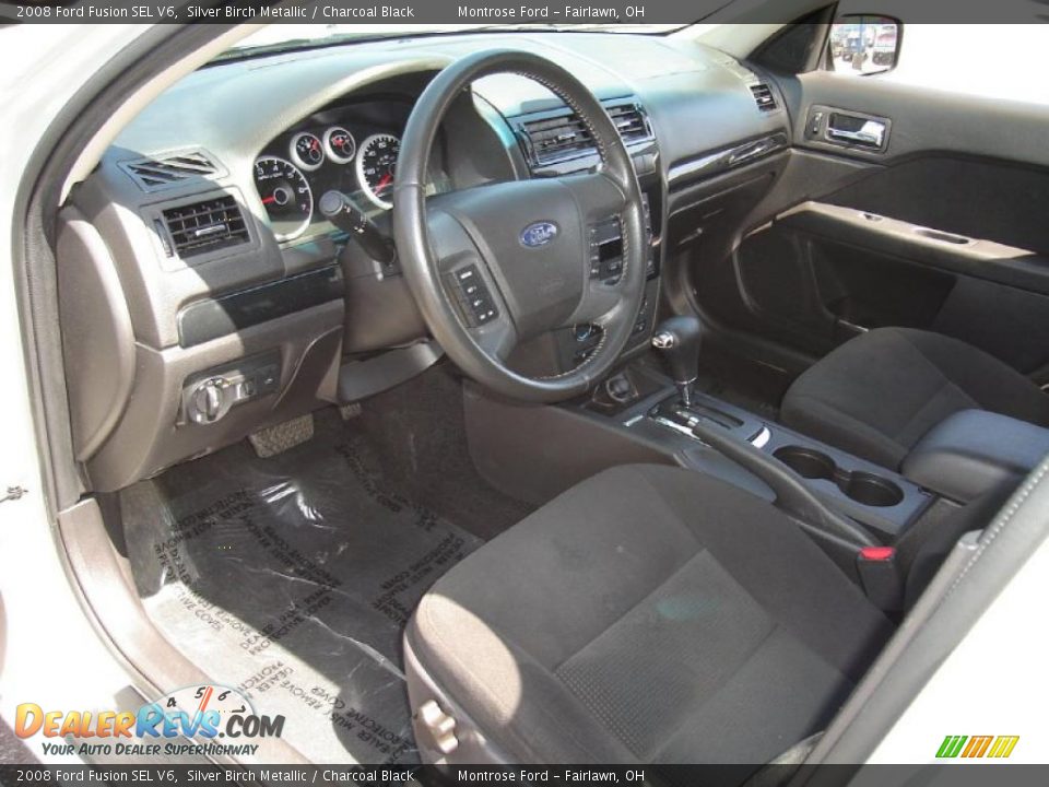 2008 Ford Fusion SEL V6 Silver Birch Metallic / Charcoal Black Photo #23