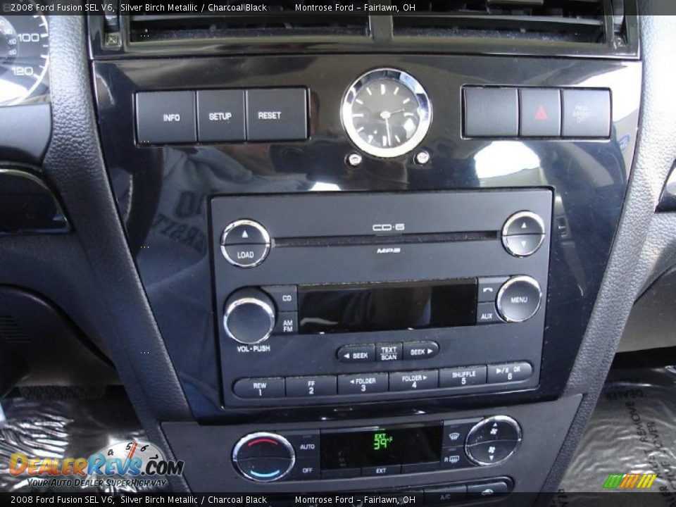 2008 Ford Fusion SEL V6 Silver Birch Metallic / Charcoal Black Photo #27