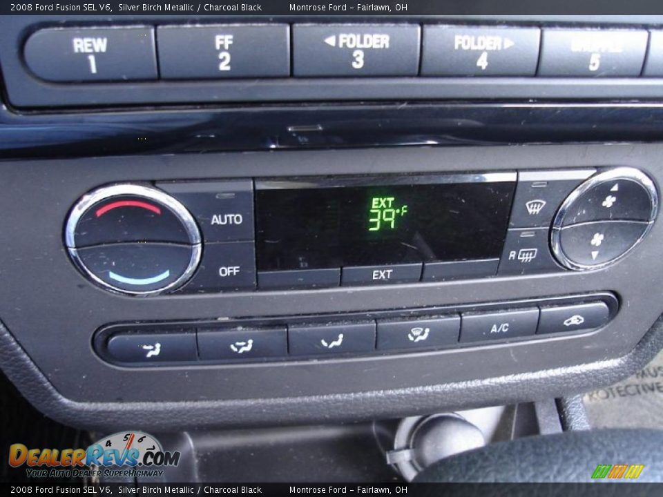 2008 Ford Fusion SEL V6 Silver Birch Metallic / Charcoal Black Photo #28