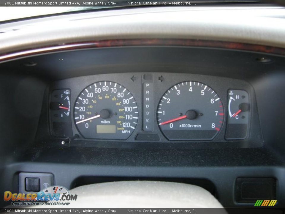 2001 Mitsubishi Montero Sport Limited 4x4 Alpine White / Gray Photo #14