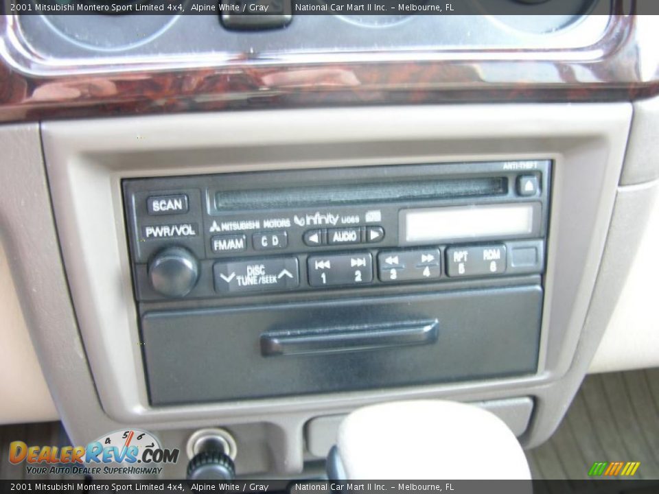 2001 Mitsubishi Montero Sport Limited 4x4 Alpine White / Gray Photo #16