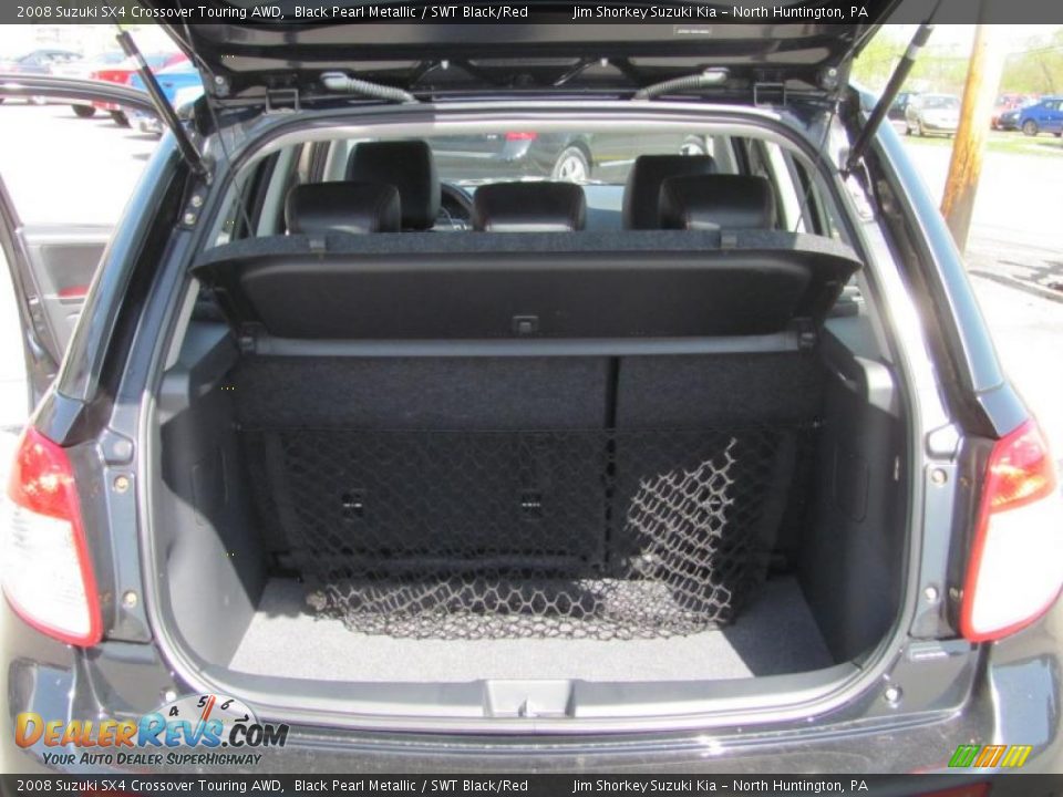 2008 Suzuki SX4 Crossover Touring AWD Black Pearl Metallic / SWT Black/Red Photo #13