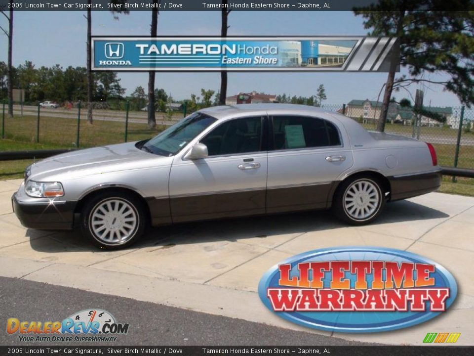 2005 Lincoln Town Car Signature Silver Birch Metallic / Dove Photo #1