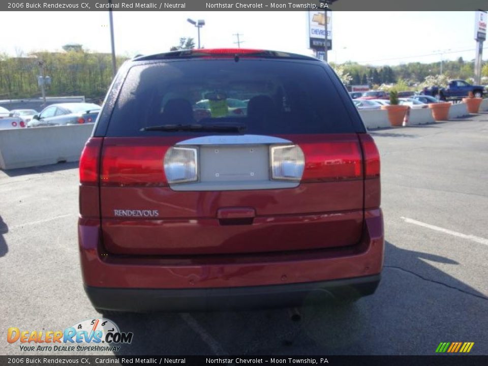 2006 Buick Rendezvous CX Cardinal Red Metallic / Neutral Photo #4