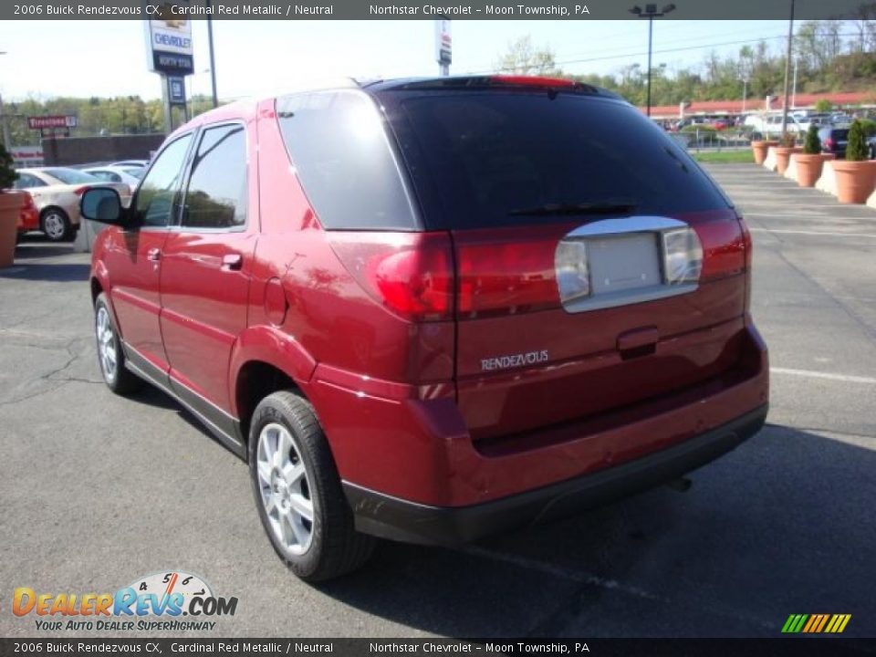 2006 Buick Rendezvous CX Cardinal Red Metallic / Neutral Photo #5