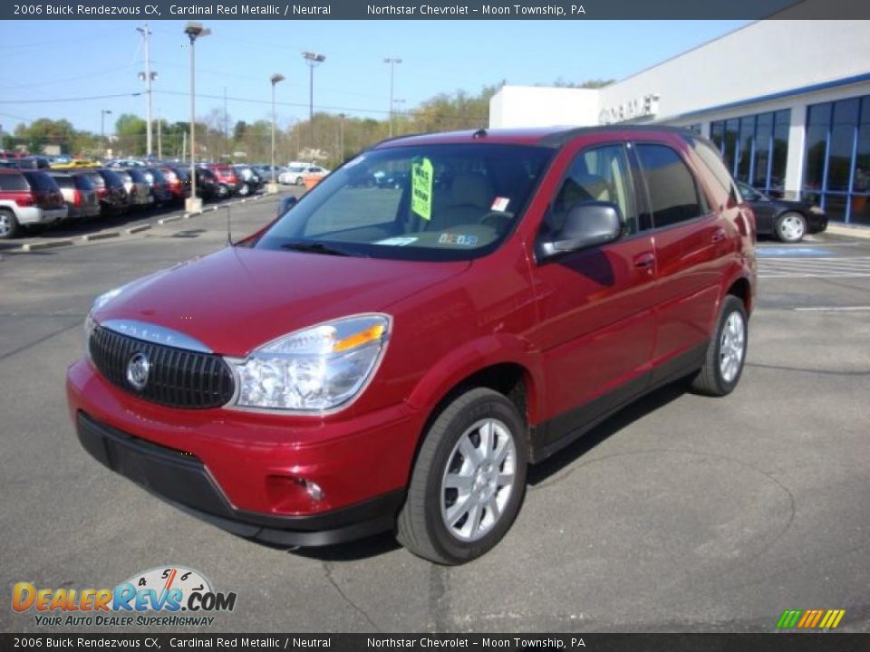 2006 Buick Rendezvous CX Cardinal Red Metallic / Neutral Photo #7