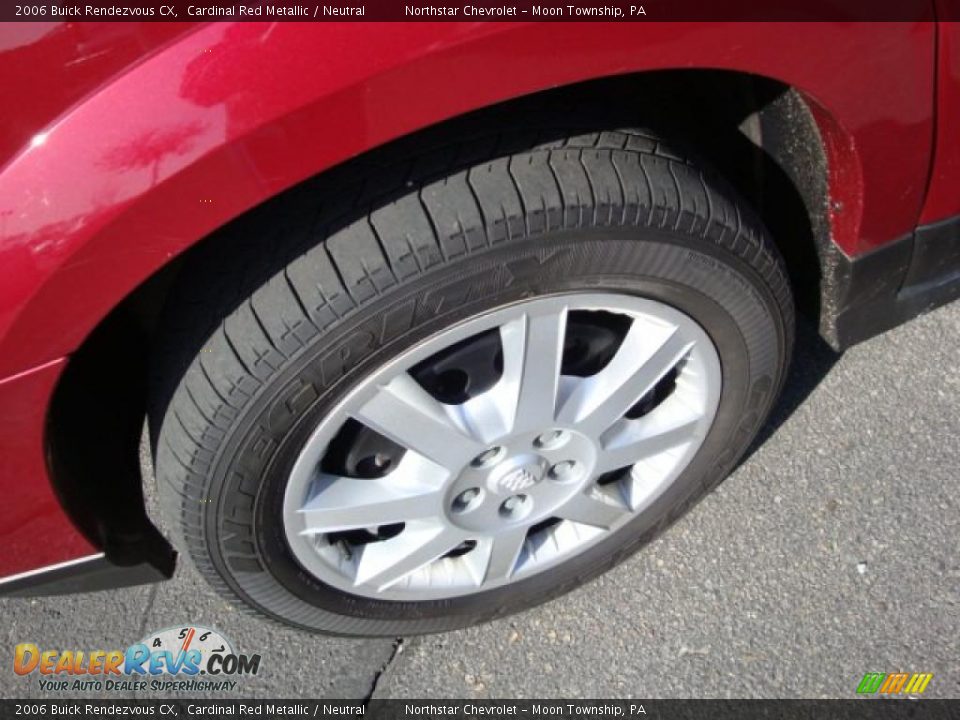 2006 Buick Rendezvous CX Cardinal Red Metallic / Neutral Photo #9