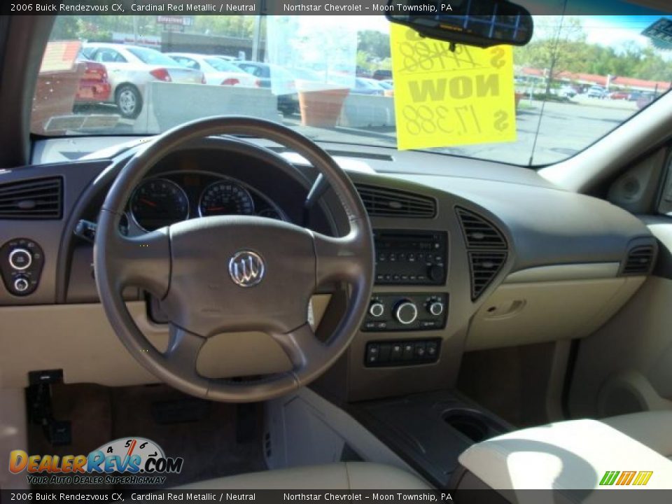 2006 Buick Rendezvous CX Cardinal Red Metallic / Neutral Photo #12