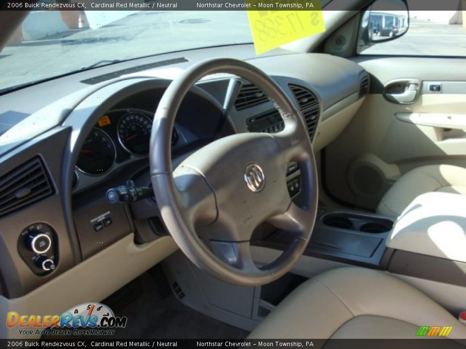 2006 Buick Rendezvous CX Cardinal Red Metallic / Neutral Photo #16