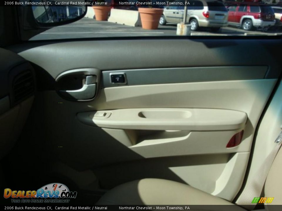 2006 Buick Rendezvous CX Cardinal Red Metallic / Neutral Photo #17