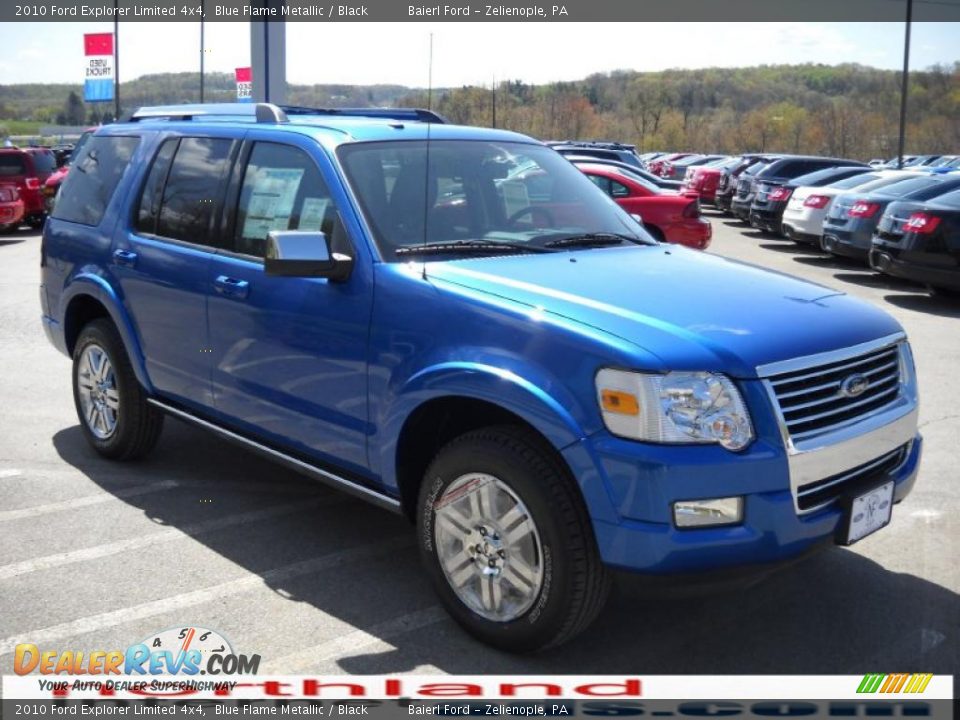 2010 Ford Explorer Limited 4x4 Blue Flame Metallic / Black Photo #4