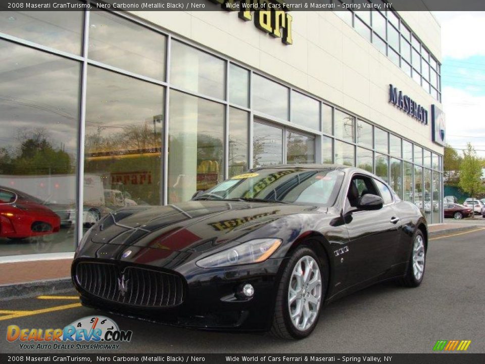 2008 Maserati GranTurismo Nero Carbonio (Metallic Black) / Nero Photo #1