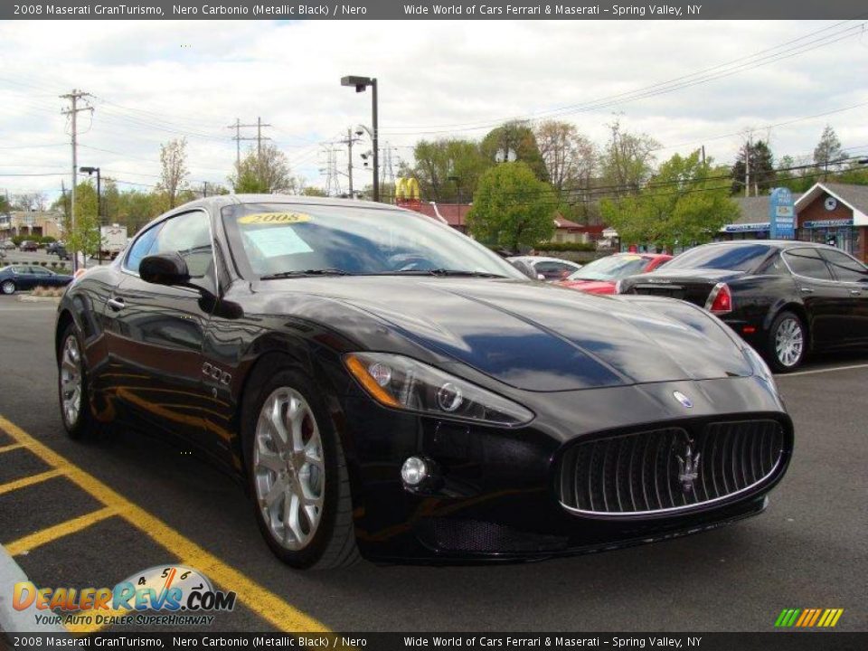 2008 Maserati GranTurismo Nero Carbonio (Metallic Black) / Nero Photo #3
